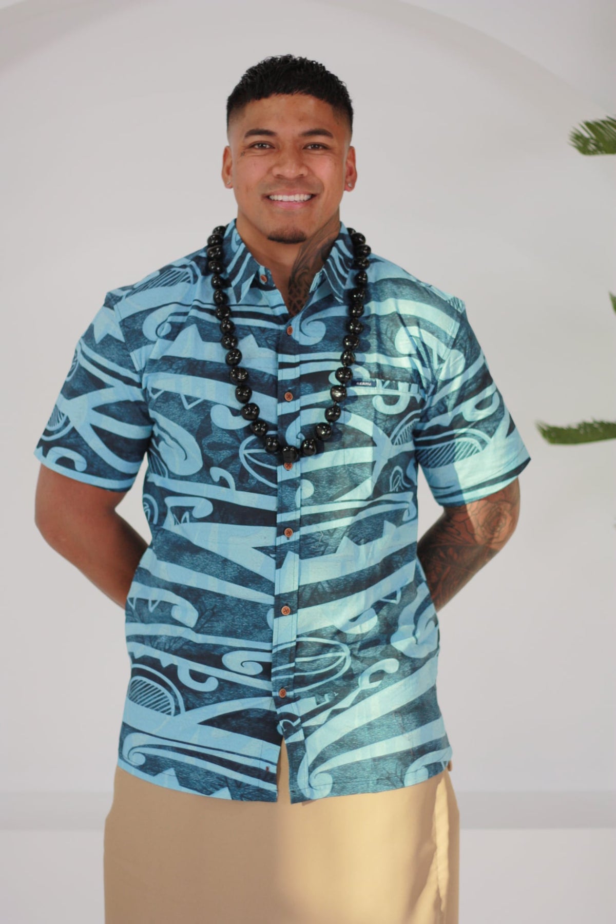 Akamu Mens Shirt Koloha Grey (SS4210)