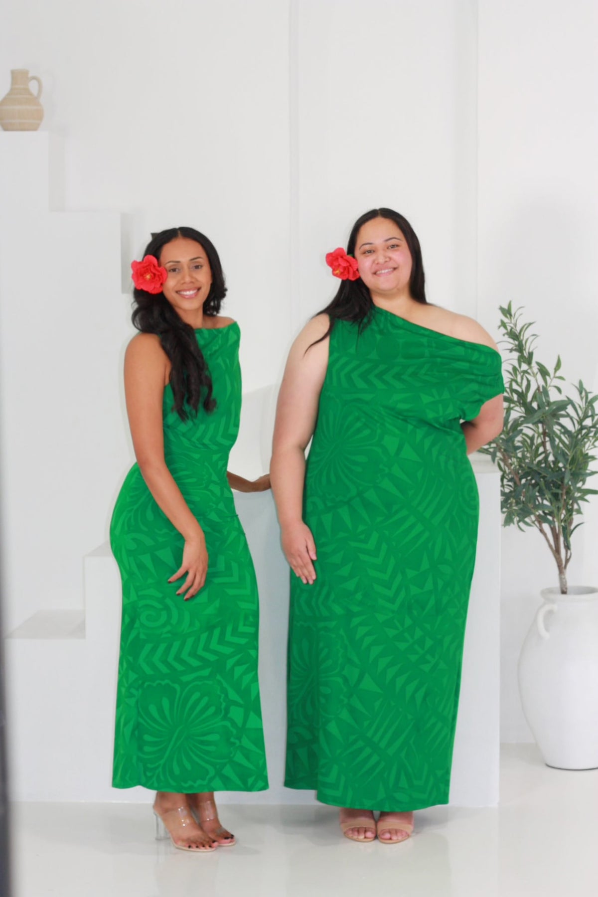 Cece's Fenua Green Dress (Plus)