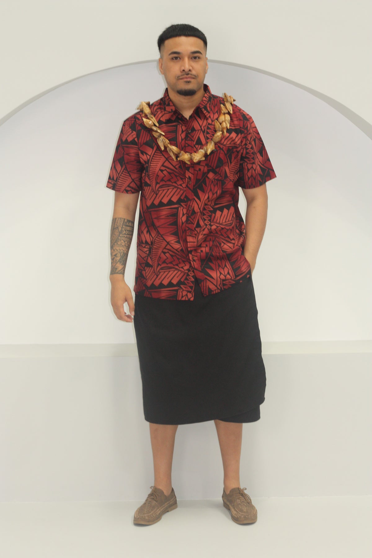 Tribal Origin Men's Chilli Pepper Shirt (Red) SS4140