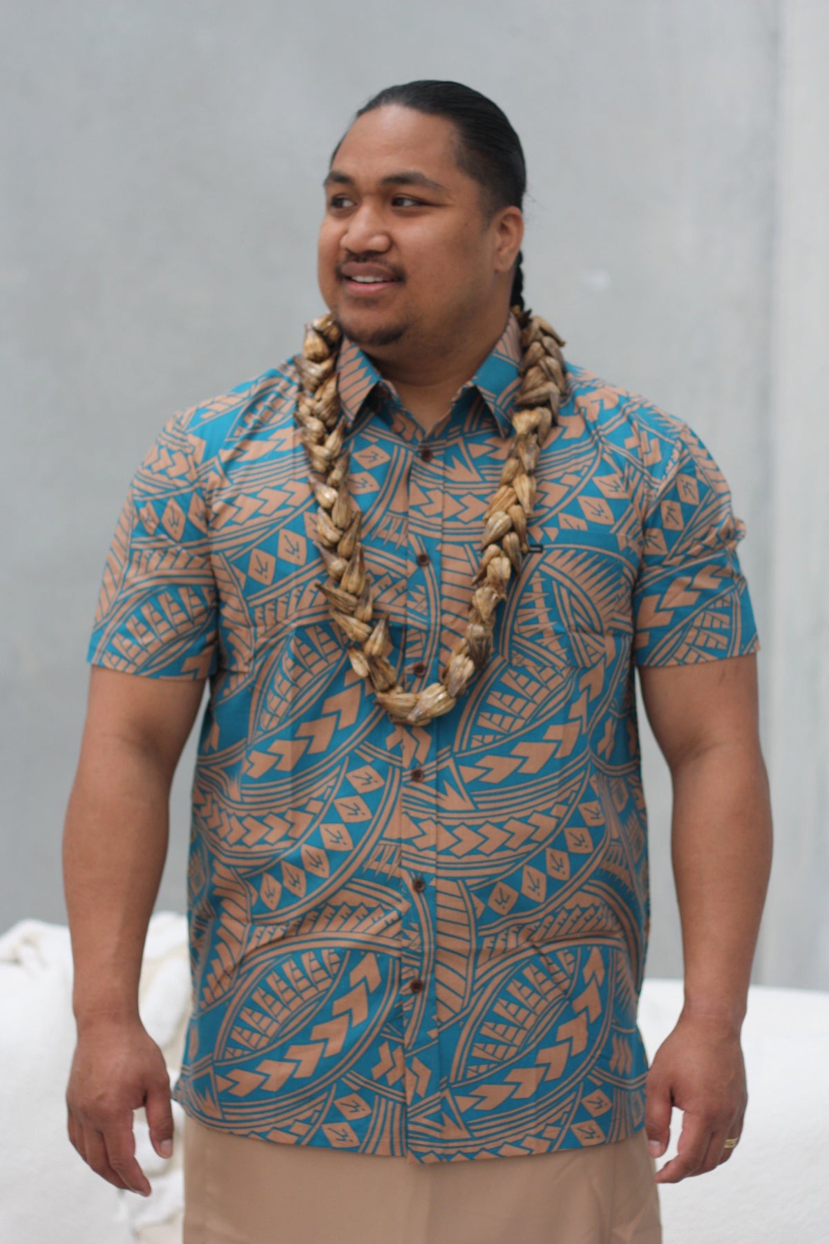 Kalavata Livai Men's Shirt ( Blue )