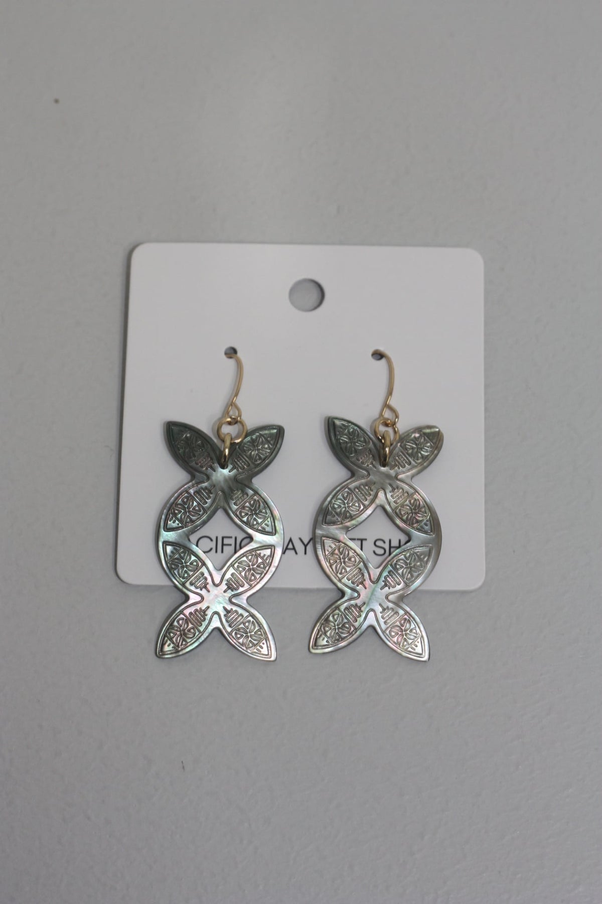 Mother of Pearl Tribal Drop Earrings