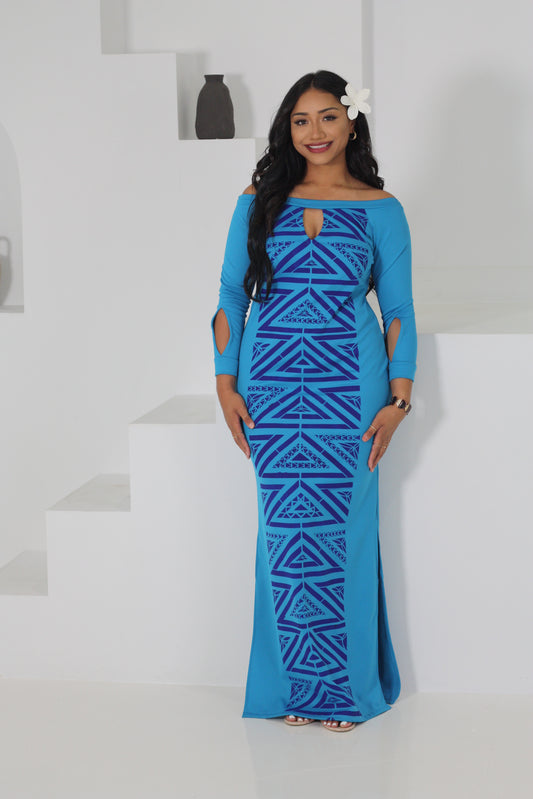Cece's Long Sleeve Moana Dress (Size 12 only)
