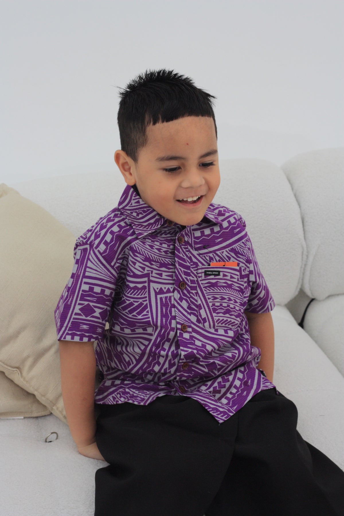 Kalavata Boy's Shirt (SB2061) Purple