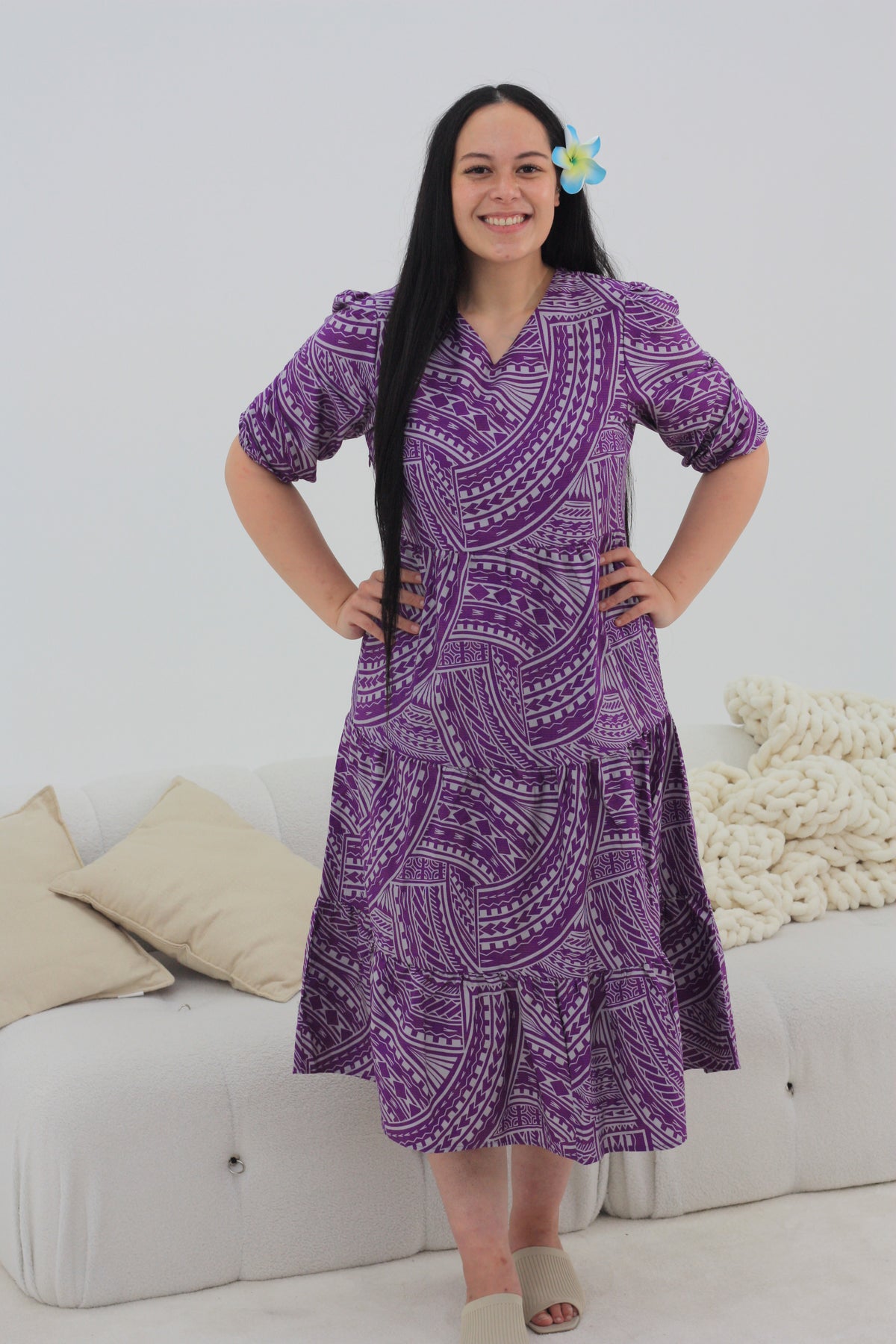 Kalavata Women's Lili Dress - Purple (LD4632)