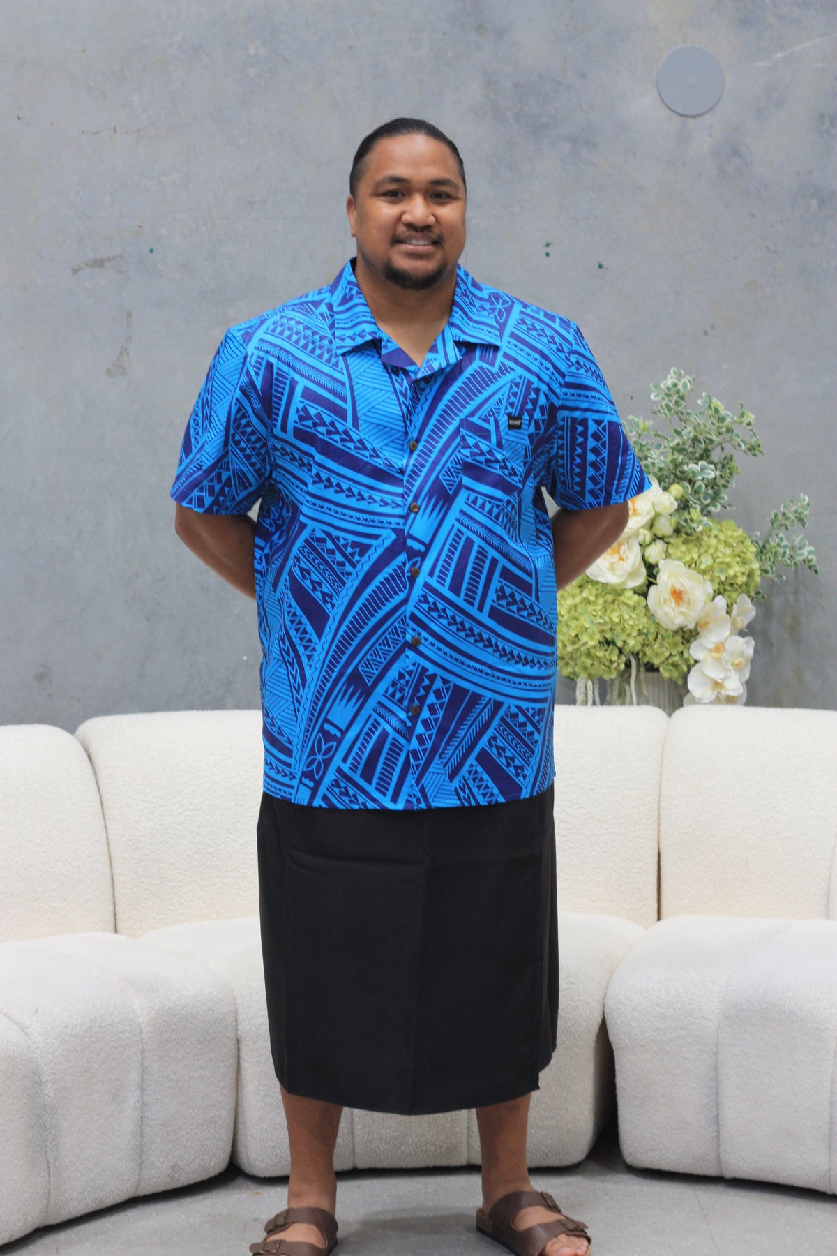 Mesian Men's Elei Shirt (Blue) CT3240