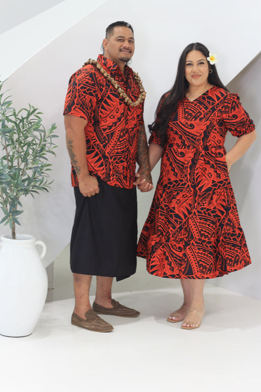 Tribal Origin Ladies Lili Dress Rusty Red FB1798