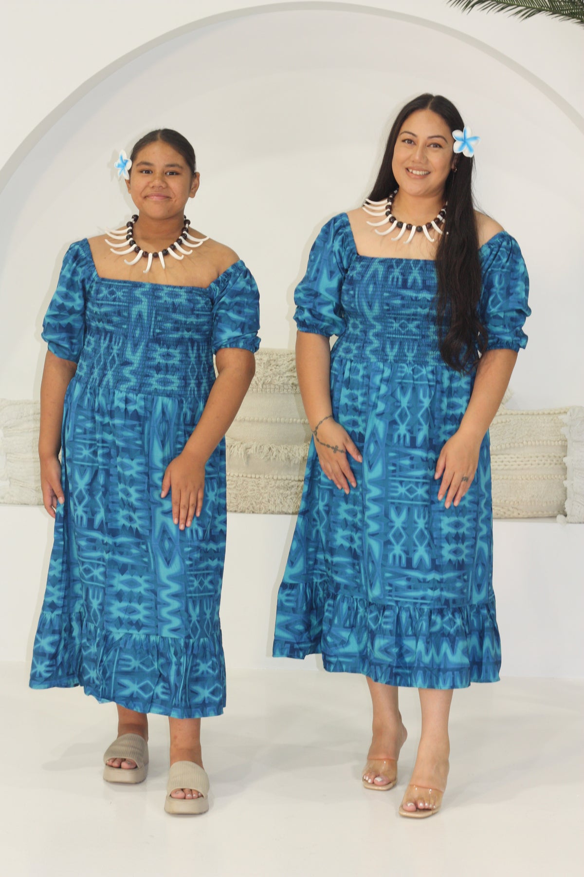 Tribal Origin Ladies Eliza Dress FB1879 Aqua Blue