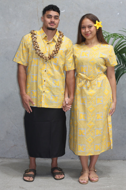 Tribal Origin Ladies Arina Dress LD4783 (Yellow)