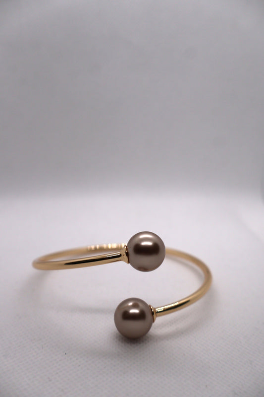 Leilani Duo Pearl Cuff Bangle