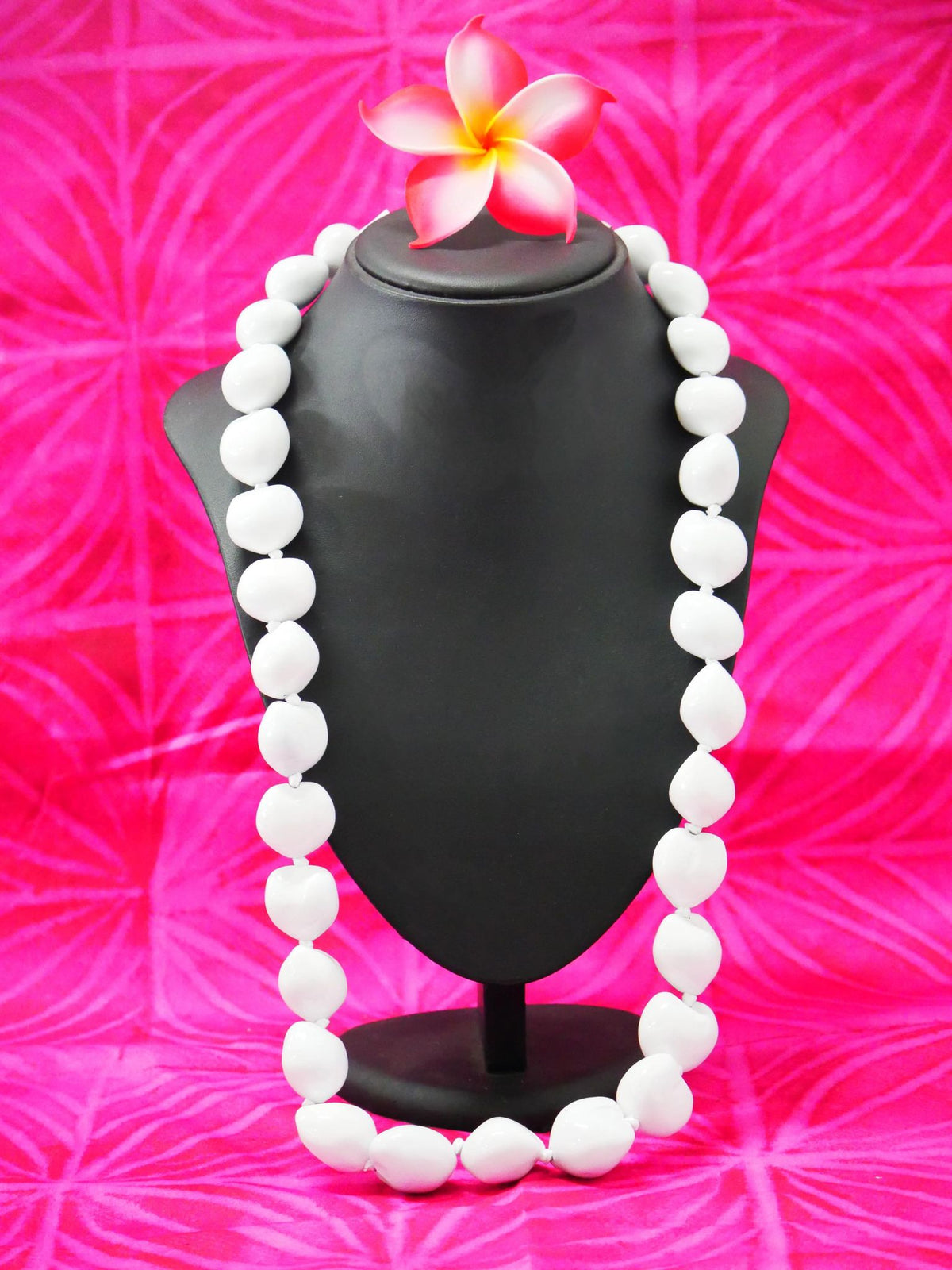 Ula Kukui Shell - White Extra Long