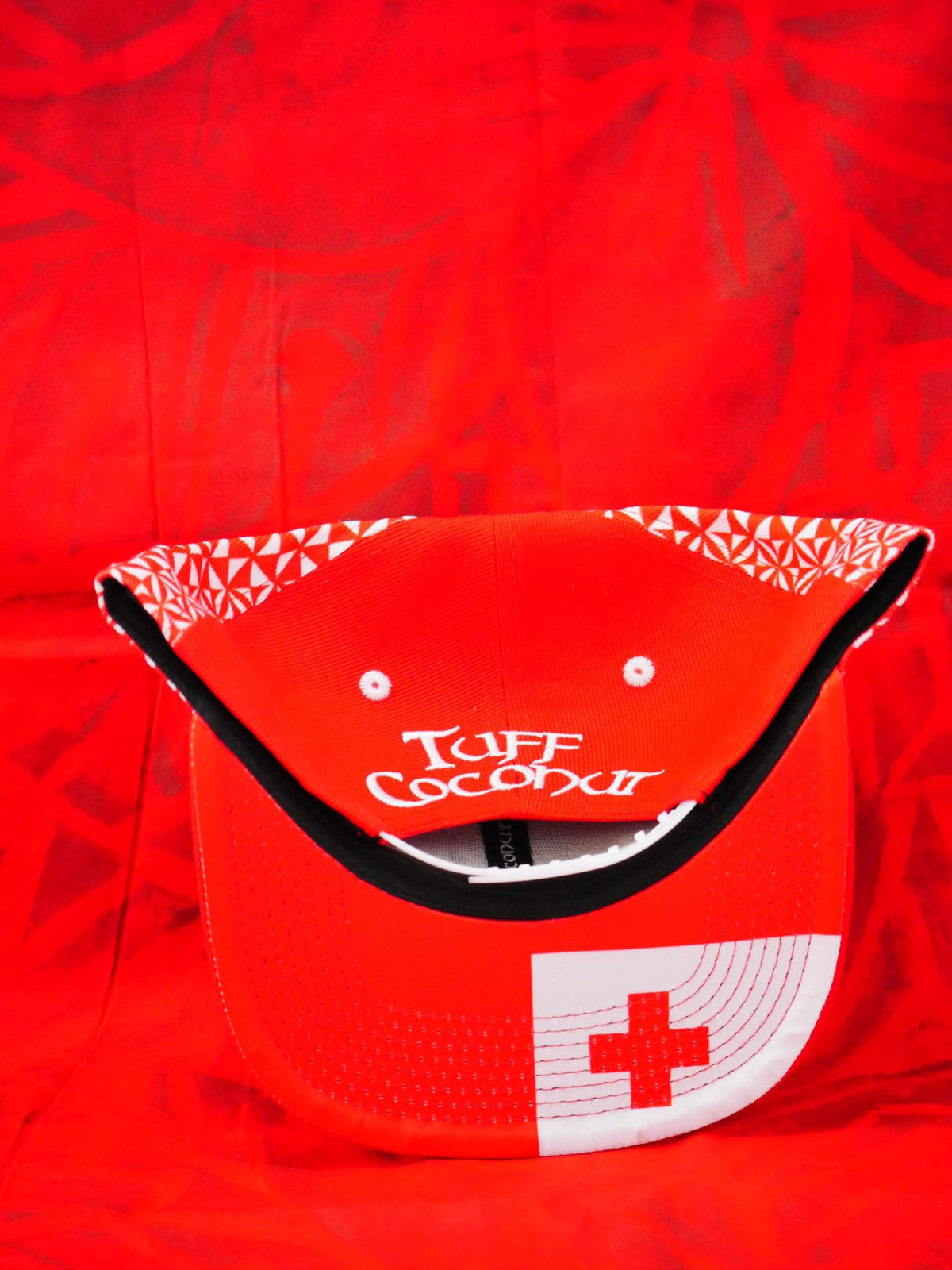 Tuff Coconut "Tonga" Snapback  Red and White